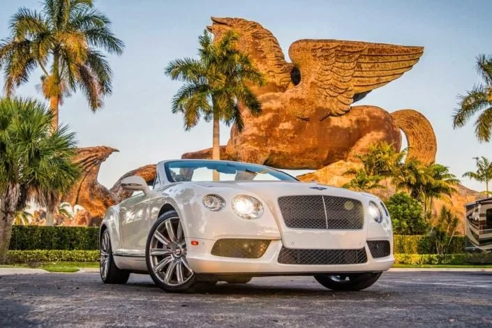 Bentley Continental GT White — Miami car rental