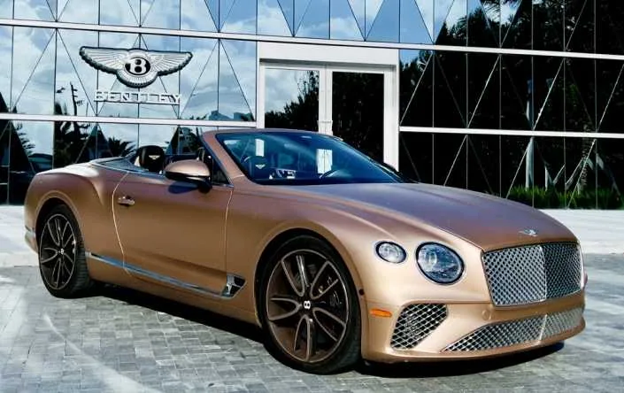Bentley GTC Mulliner Gold — Miami car rental