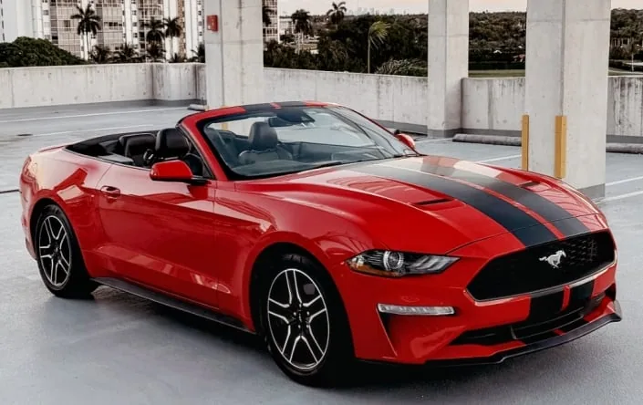 Ford Mustang Red — Miami car rental