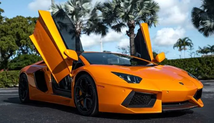 Lamborghini Aventador Orange — Miami car rental