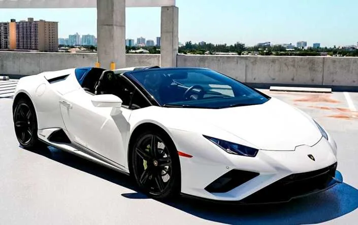 Lamborghini Huracan EVO White — Miami car rental