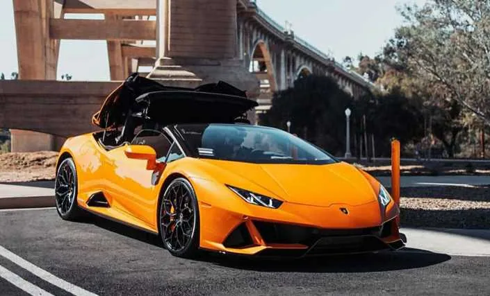 Lamborghini Huracan LP610 Spyder Orange — Miami car rental