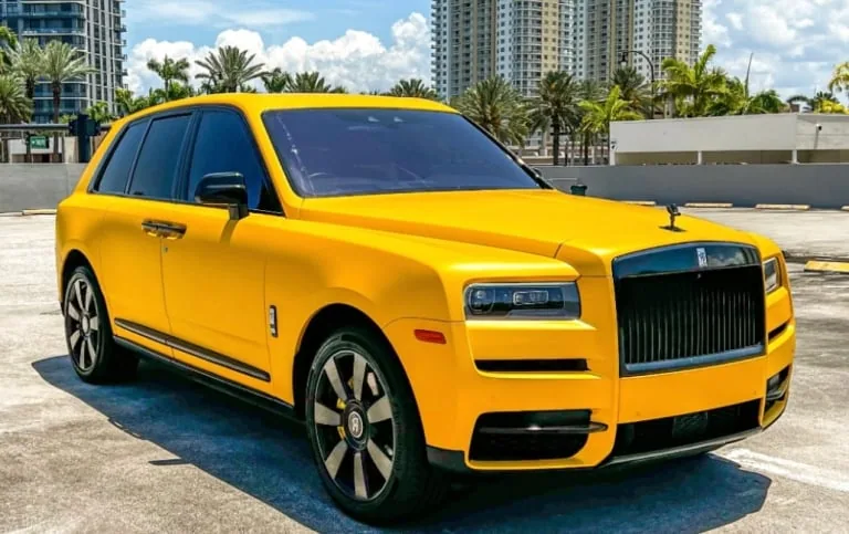 Rolls-Royce Cullinan Yellow — Miami car rental